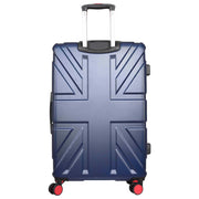 British Union Jack Hardside Spinner Suitcase 8 Wheels Hard Shell Travel Bag Navy large-3