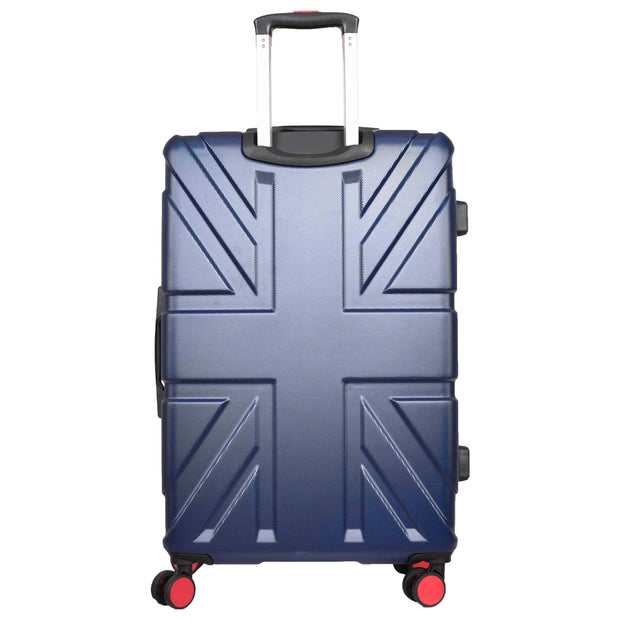 British Union Jack Hardside Spinner Suitcase 8 Wheels Hard Shell Travel Bag Navy large-3