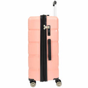 Robust Expandable 8 Wheel PP Hard Shell Suitcases Travel Bags Trolley Luggage Pluto Rose Gold