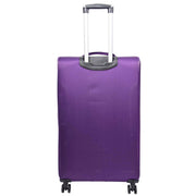 Expandable Four Wheel Soft Suitcase Luggage York Purple 11