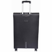 Lightweight 4 Wheel Luggage Expandable Soft Venus Black 5
