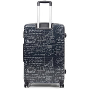 Expandable Four Wheel Print Suitcase Hard Shell Luggage ALGEBRA 6