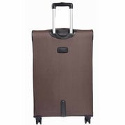 Lightweight 4 Wheel Luggage Expandable Soft Venus Brown