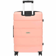 Robust Expandable 8 Wheel PP Hard Shell Suitcases Travel Bags Trolley Luggage Pluto Rose Gold