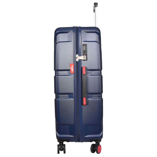 British Union Jack Hardside Spinner Suitcase 8 Wheels Hard Shell Travel Bag Navy large-2