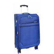 Dual 4 Wheel Soft Suitcases Lightweight Expandable Luggage TSA Lock Travel Bags Trivial Navy medium-1