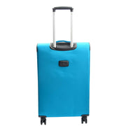 4 Wheel Suitcases Lightweight Soft Luggage Expandable TSA Lock Travel Bags Galaxy Teal