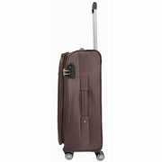 Lightweight 4 Wheel Luggage Expandable Soft Venus Brown 8