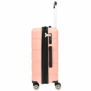 Robust Expandable 8 Wheel PP Hard Shell Suitcases Travel Bags Trolley Luggage Pluto Rose Gold