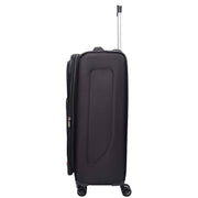 Expandable Four Wheel Soft Suitcase Luggage York Black 15