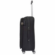 Lightweight 4 Wheel Luggage Expandable Soft Venus Black 9