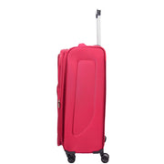 Expandable Four Wheel Soft Suitcase Luggage York Red 16