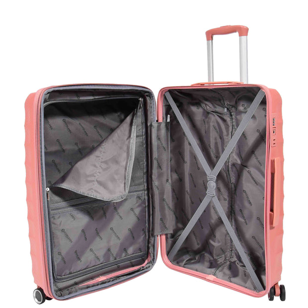 8 Wheel Spinner Luggage Expandable Arcturus Rose Gold 10