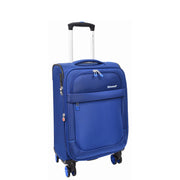 Dual 4 Wheel Soft Suitcases Lightweight Expandable Luggage TSA Lock Travel Bags Trivial Navy small-1