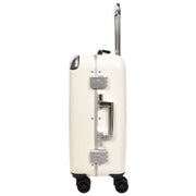 Premium Luggage Metal Frame Hard Side Spinner 8 Wheels TSA Latch PC Shell Suitcases Elite Beige small-3