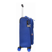 Dual 4 Wheel Soft Suitcases Lightweight Expandable Luggage TSA Lock Travel Bags Trivial Navy small-2