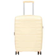 8 Wheel Spinner Luggage Expandable Arcturus Off White 13