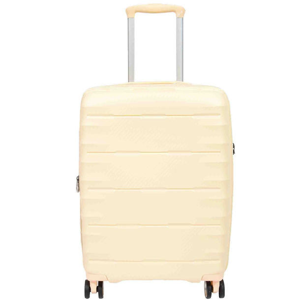 8 Wheel Spinner Luggage Expandable Arcturus Off White 13