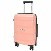 Robust Expandable 8 Wheel PP Hard Shell Suitcases Travel Bags Trolley Luggage Pluto Rose Gold