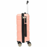 Robust Expandable 8 Wheel PP Hard Shell Suitcases Travel Bags Trolley Luggage Pluto Rose Gold