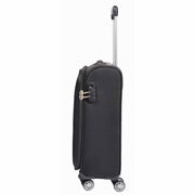 Lightweight 4 Wheel Luggage Expandable Soft Venus Black 14