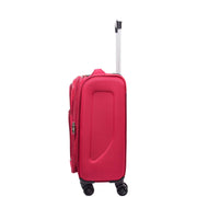 Expandable Four Wheel Soft Suitcase Luggage York Red 21