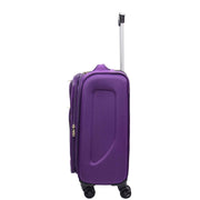 Expandable Four Wheel Soft Suitcase Luggage York Purple 20