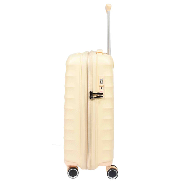 8 Wheel Spinner Luggage Expandable Arcturus Off White 14