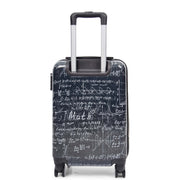 Expandable Four Wheel Print Suitcase Hard Shell Luggage ALGEBRA 16