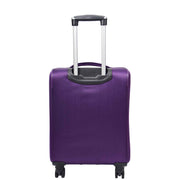 Expandable Four Wheel Soft Suitcase Luggage York Purple 21
