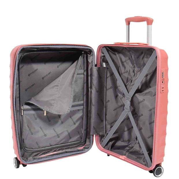 8 Wheel Spinner Luggage Expandable Arcturus Rose Gold 15
