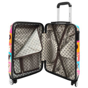 4 Wheel Luggage Hard PC Expandable Lightweight Suitcases Travel Bags Pet Animals Print