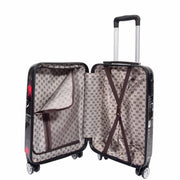 Dual 4 Wheel Luggage Hard Shell Music Print BELMORE 15