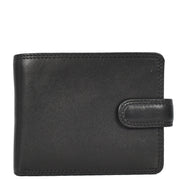 Genuine Leather Bifold Wallet, RFID-Blocking with Gift Box, Cards Coins Notes ID Photo Organisation Miles Black