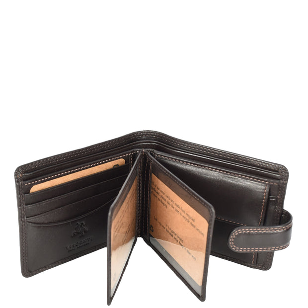 Genuine Leather Bifold Wallet, RFID-Blocking with Gift Box, Cards Coins Notes ID Photo Organisation Miles Brown