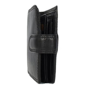 Genuine Leather Bifold Wallet, RFID-Blocking with Gift Box, Cards Coins Notes ID Photo Organisation Miles Black