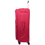 Expandable Four Wheel Soft Suitcase Luggage York Red 5
