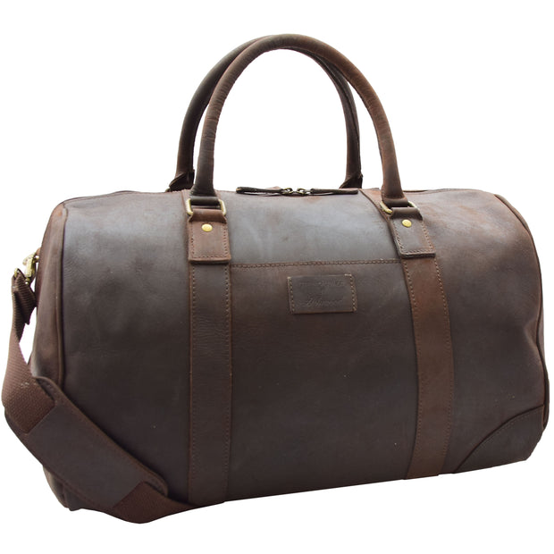 Cabin Travel Weekend Genuine Leather Holdall Bag MARS Brown 1
