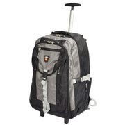 Cabin Size Wheeled Backpack Hiking Camping Travel Bag Olympus Grey