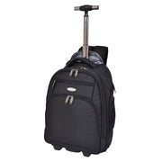 Wheeled Backpack Cabin Hand Luggage Travel Bag Hiking Rucksack Jenkins Black