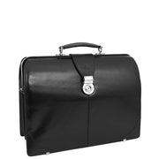 Exclusive Doctors Leather Bag Black Italian Briefcase Gladstone Bag Doc