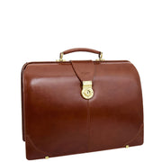 Exclusive Doctors Leather Bag Cognac Italian Briefcase Gladstone Bag Doc