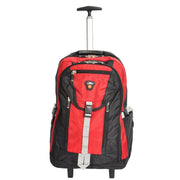 Cabin Size Wheeled Backpack Hiking Camping Travel Bag Olympus Red Front