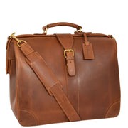 Genuine Leather Doctors Briefcase Gladstone Bag Duke Tan