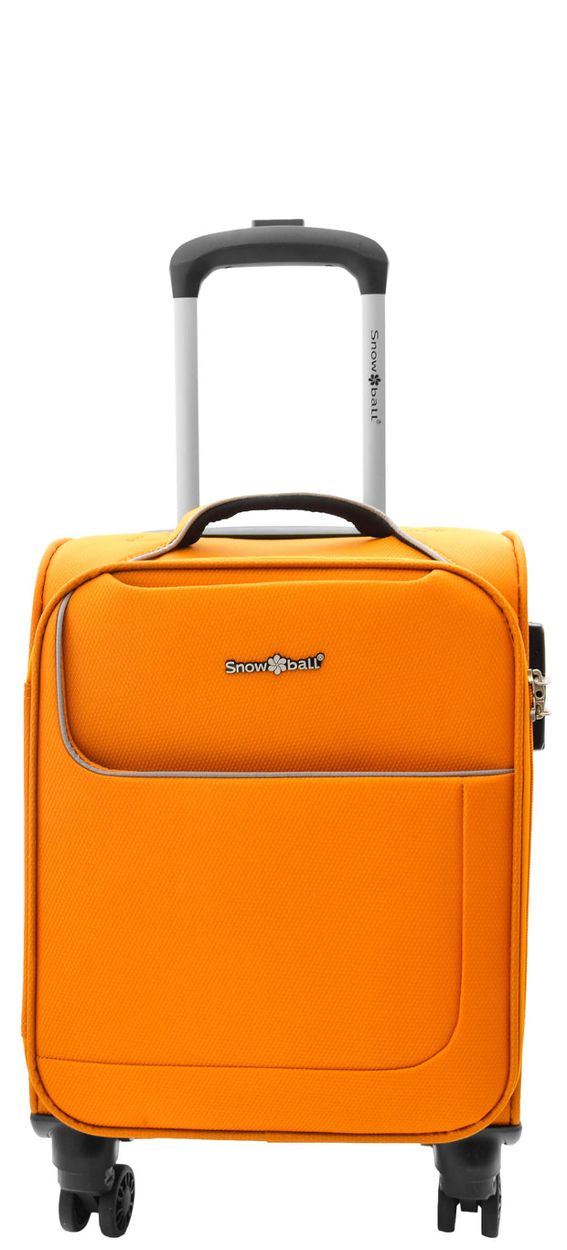 Under Seat Suitcase Budget Airline Approved Cabin size 4 Wheel Hand Luggage M1 Yellow