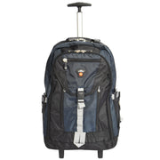 Cabin Size Wheeled Backpack Hiking Camping Travel Bag Olympus Blue Front