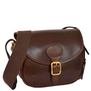 Cartridge Bag Genuine Brown Leather Ammo Shell Pouch Chelsea With Belt