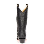 Real Leather Pointed Toe Cowboy Boots AZ350 Black Back