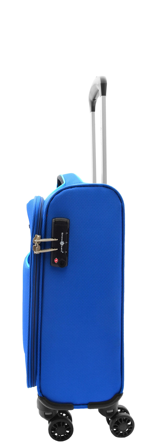 Under Seat Suitcase Budget Airline Approved Cabin size 4 Wheel Hand Luggage M1 Blue