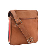 Mens Genuine Leather Messenger Flight Shoulder Bag Organiser Eric Tan